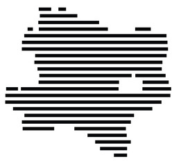 Map of the state or region Niederoesterreich (Austria)