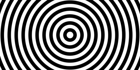 abstract circle black and white background. Vector