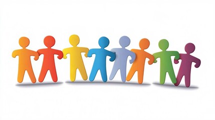 Unity in Business Teamwork Silhouette of Hands Holding Together