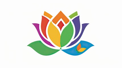 Obraz premium abstract flower logo