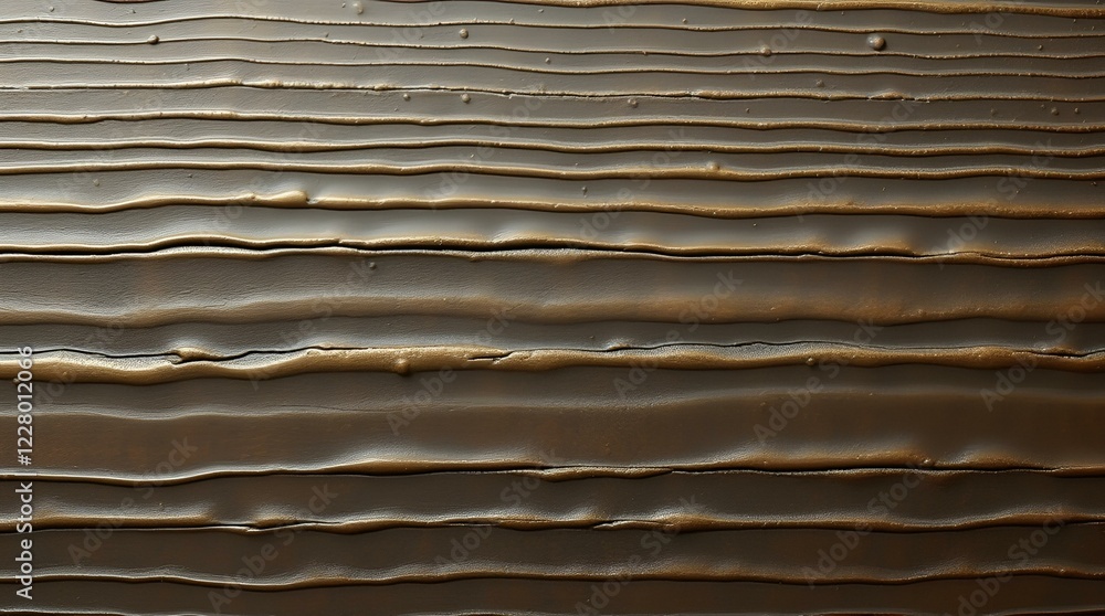 Aufkleber elegant textured surface with wavy lines in brown tones for artistic and design applications