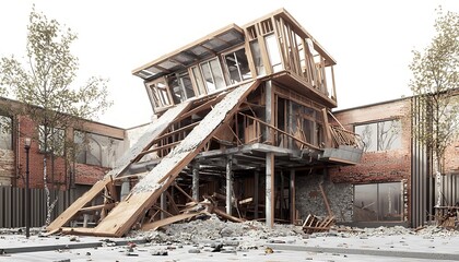 Obraz premium old abandoned house