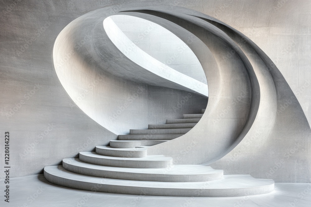 Poster a clean geometric design of uneven steps leading upward, symbolizing the path of an inexperienced le