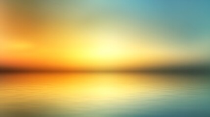 Serene Sunset Reflection Over Calm Water