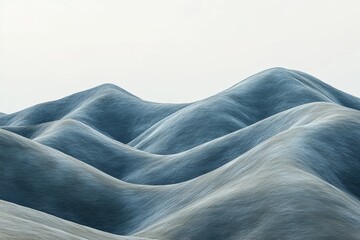 Fototapeta premium Exploring serene rolling hills nature landscape photography tranquil environment aerial view