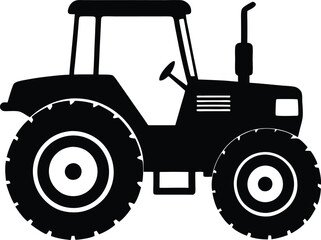 Tractor silhouette vector illustration