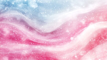Obraz premium Pink and Blue Swirling Abstract Background with Sparkle