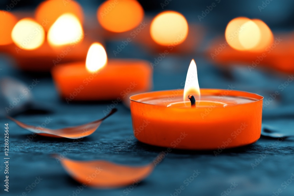 Poster a single small flame struggling to light a large, empty space, symbolizing insufficient energy or st