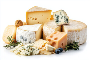 Aged Cheese Presentation, Isolated