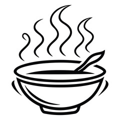 A stylish and artistic restaurant logo, featuring a circular plate with a fork and spoon in a balanced composition, symbolizing delicious meals and high-quality service.