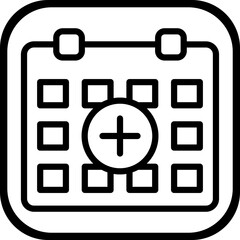 Fototapeta premium Medical Calendar Icon Style