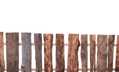 Wooden fence details closeup
