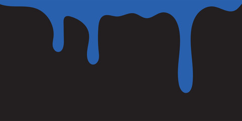 Paint dripping. Dripping liquid. Paint flows. Current paint, stains. Current drops. Current inks. Vector illustration. Flowing liquid. Stencil drops. Paint splatter. Molten. Chocolate drops. Oil drop