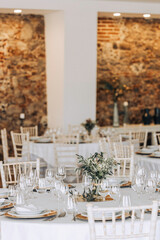 wedding reception table