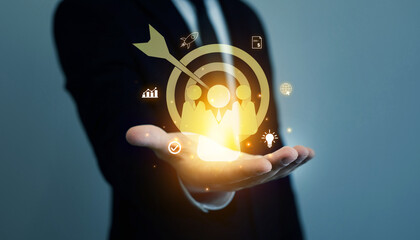 Effective strategies and employee engagement practices for successful business. Concept of ...