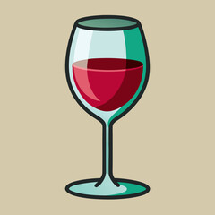 glass of red wine