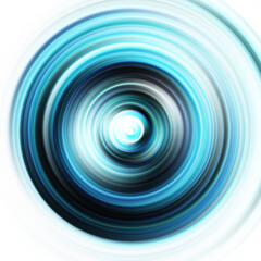 Colorful radial motion effect. Abstract rounded background. Color curves and sphere.