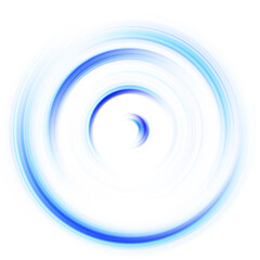 Colorful radial motion effect. Abstract rounded background. Color curves and sphere.