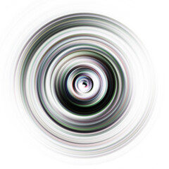 Colorful radial motion effect. Abstract rounded background. Color curves and sphere.