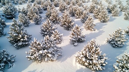 Scenic winter view in arid terrain
