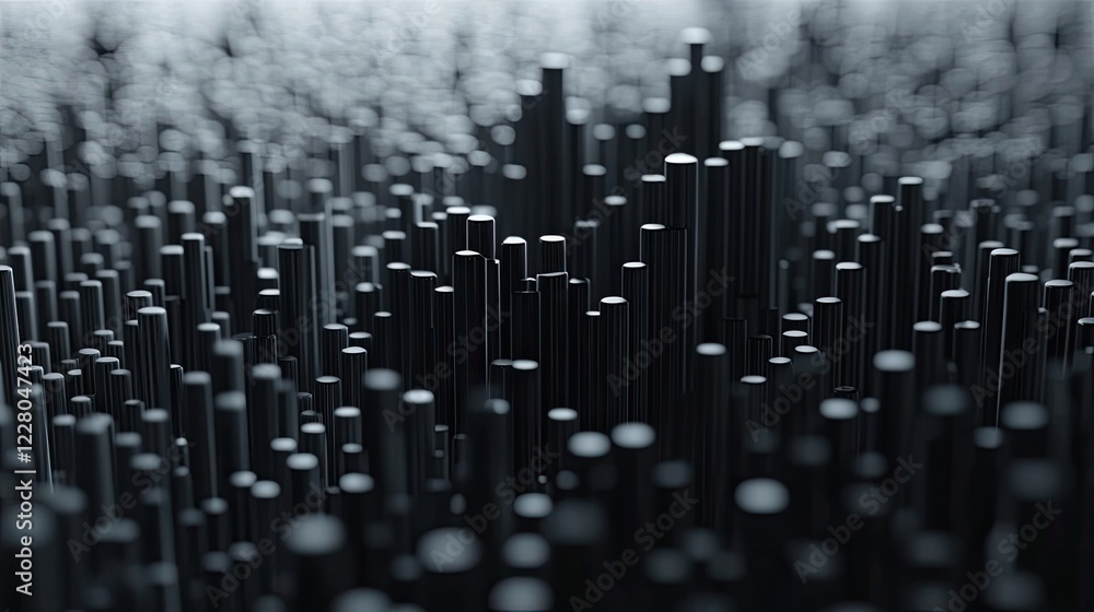 Poster modern abstract background with black and gray gradient, metallic textures, and sharp tech-inspired 