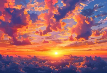 sunset clouds