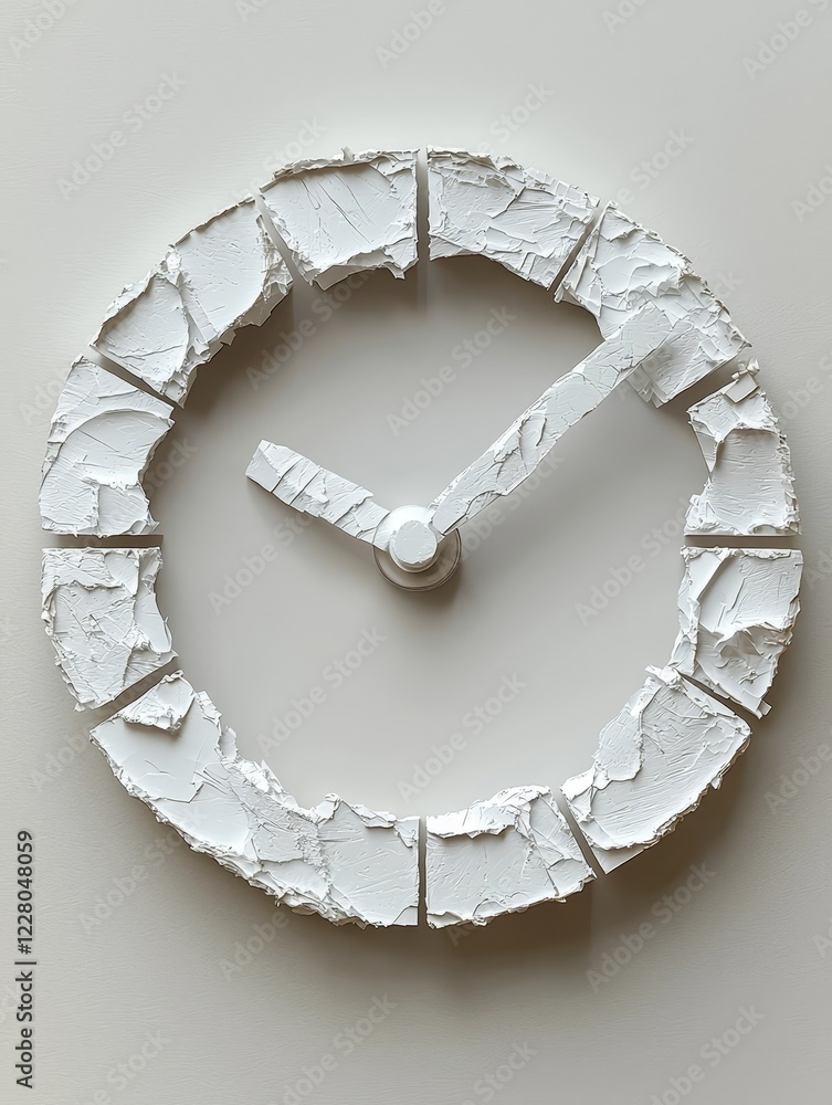 Aufkleber minimalist clock shaped progress bar symbolizing time s progression and loading concept