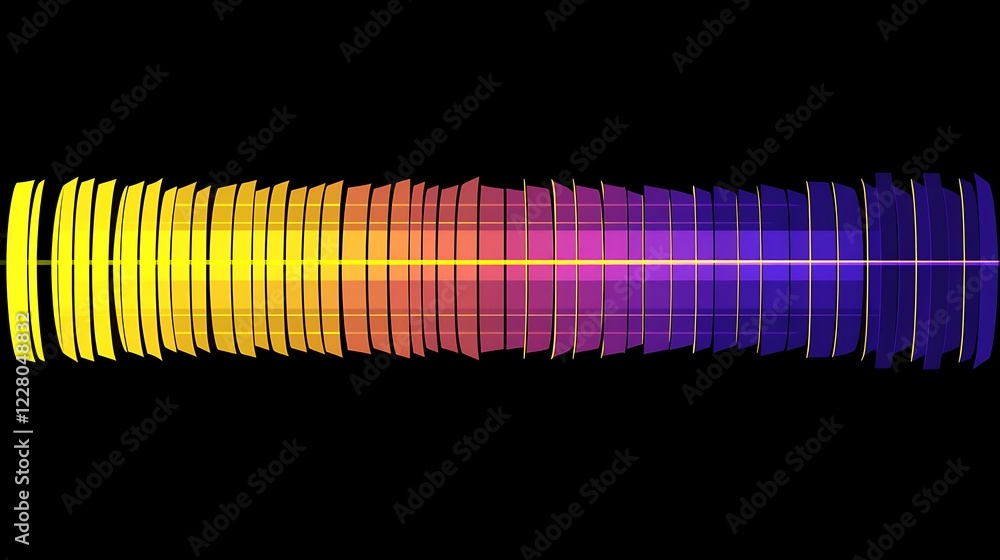 Poster abstract gradient color spectrum graphic design