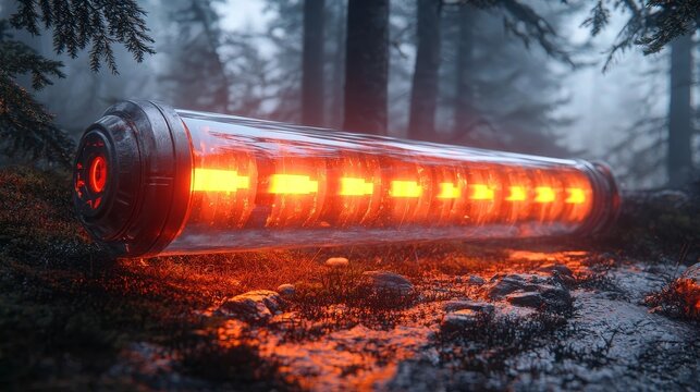 Glowing Red Progress Bar Filling with Futuristic Gaming Health Meter Concept - Powered by Adobe