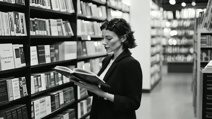 Bookstore Scene Person Asking for Mystery Novel Recommendations