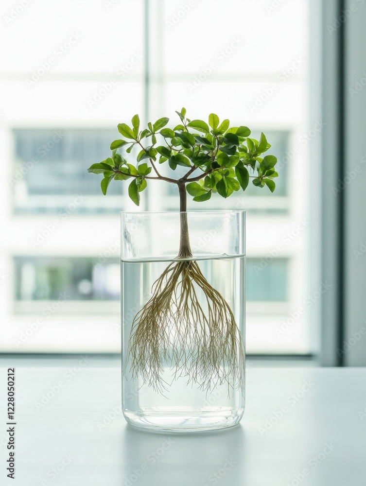 Poster eco-innovative water filtration bionic mangrove-inspired device for sustainable lab and home use - c
