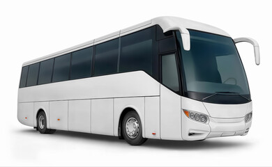 An image of a Bus isolated on a white background