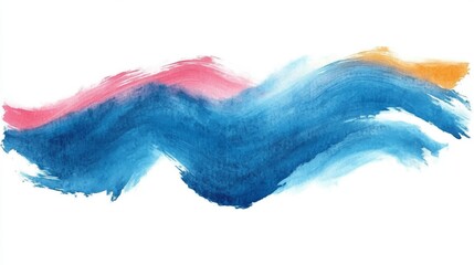 Fototapeta premium Abstract watercolor brush strokes painted background. Texture paper