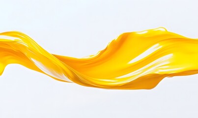 Yellow liquid splash, flowing, white background, studio shot, advertising