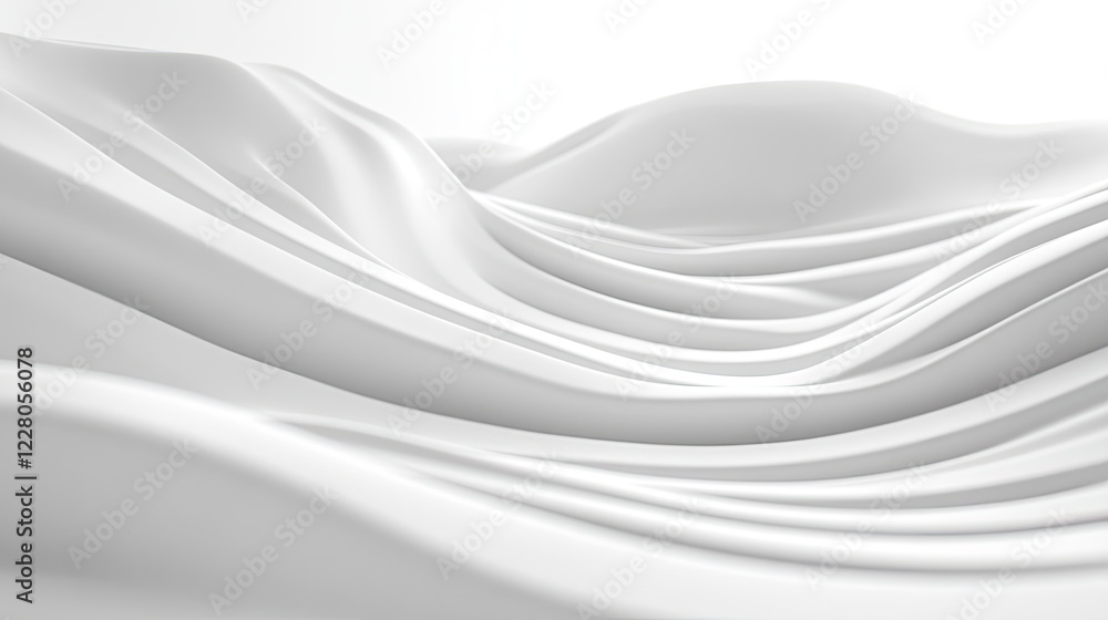 Poster textured white surface with faint swirls and patterns, evoking a sense of light and movement.