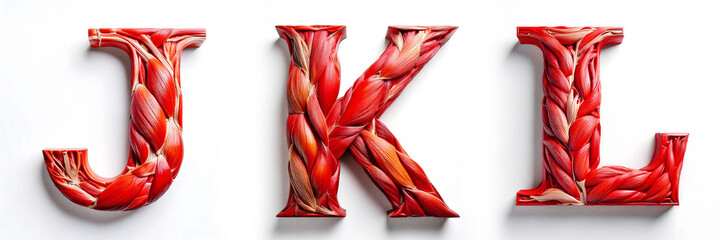 Letters J, K, L. Muscle Alphabet: The Strength of the Human Body.