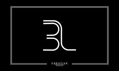 BZ, ZB, B, Z, Abstract Letters Logo monogram