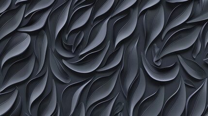 Fototapeta premium seamless 3d leaves pattern background