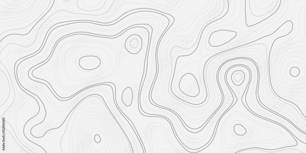 Poster abstract wavy background. detailed topographic line map showing elevation patterns. topographic cont