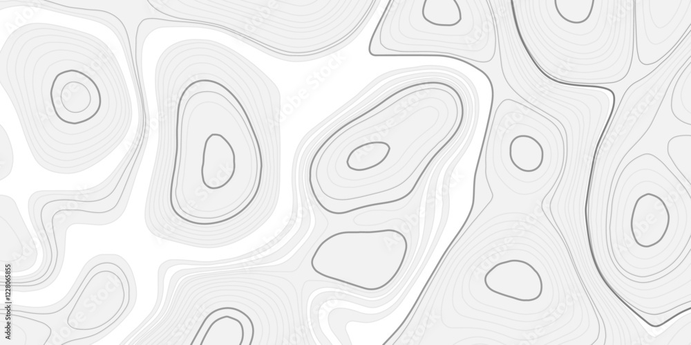 Poster abstract wavy background. detailed topographic line map showing elevation patterns. topographic cont