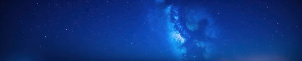 Naklejka premium Deep blue night, countless stars sparkle vividly , cosmos, design