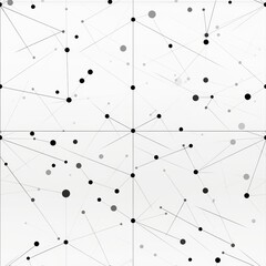 Minimalist coordinate system with thin black lines and small circle intersections on white