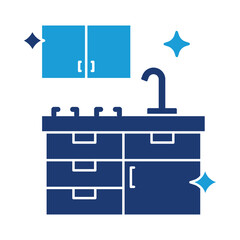 Kitchen Cleaning – Sink and Clean Counter Representing Organized and Sanitized Kitchen Spaces. 