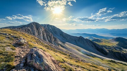 Lush mountain range sunset golden light peaceful wallpaper laptop photography