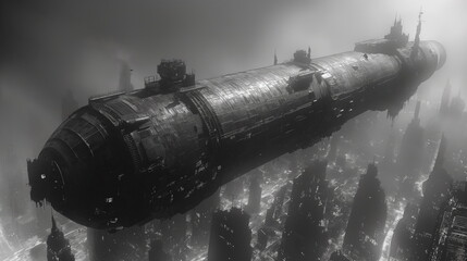 A massive cylindrical ship with perfectly rounded _007