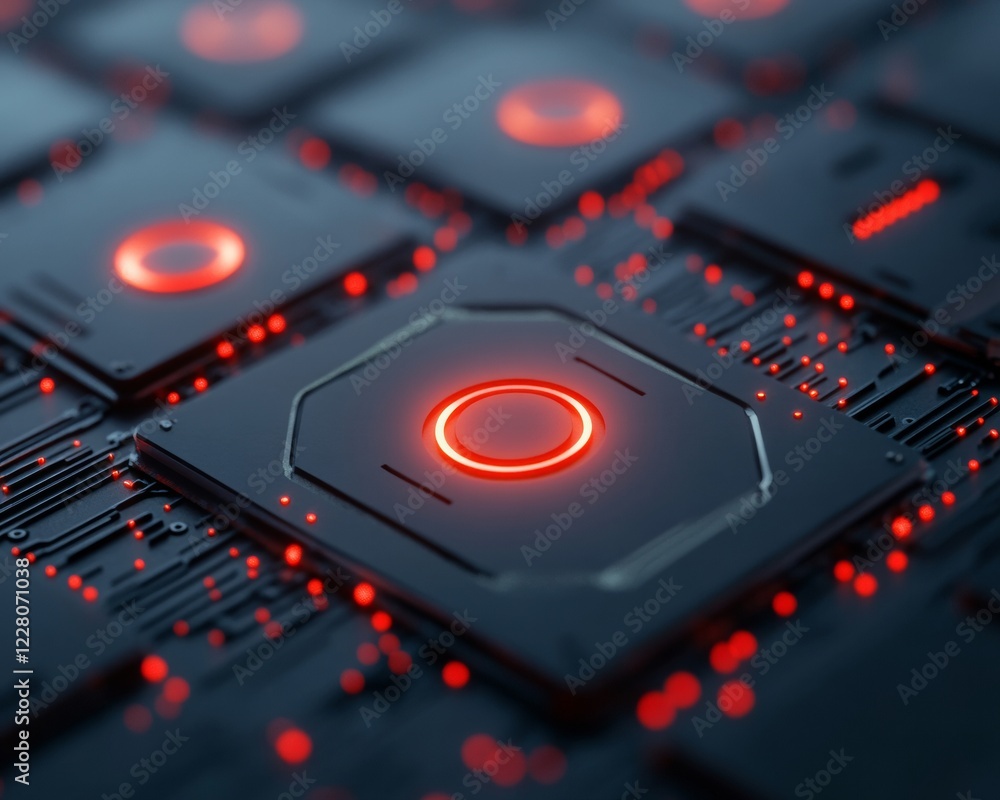Poster Futuristic Smartphone UI Design Sleek Graphite Frame with AI Components and Biometric Scanners - Cutting-edge Mobile App Development and Tech Integration for Business Innovation