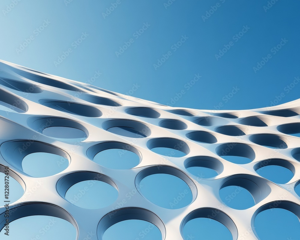 Poster parametric facade design fish scale-inspired interlocking tiles for urban architecture - enhancing e
