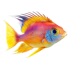 Fototapeta premium tropical fish isolated on white 