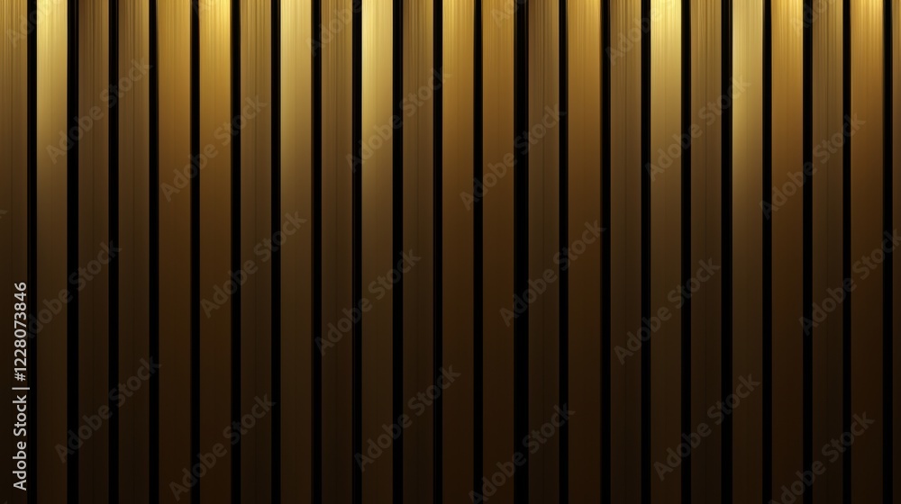 Poster create a soft modern effect with gold threads in a dense to sparse line gradient design
