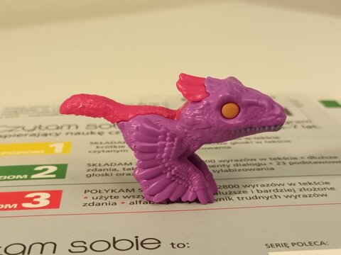 Kinder brand plastic toy dinosaur figurine